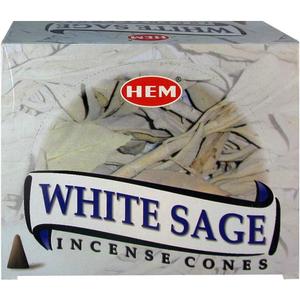 White Sage Incense Cones and Cone Incense Burner Bundle Insence Insense Hem Incense