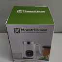 Maestri House Milk Frother, Variable Temp and Froth Thickness DualFro 400 Milk Frother and Steamer, 14.1OZ/400ML Smart Touch Control Foam Maker, Memory Function for Latte, Warm Milk, Hot Chocolate (White)