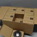 POPANU Premium 3-Inch Gimbal LED Recessed Light Canless Downlight Rotatable Spotlight with Junction Box, Eyeball Ceilling Potlight, Dimmable, 8W 5CCT Adjustable, Black Round Trim, 12 Pack