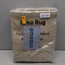 Uphome Kitchen Runner Rug, 2'6x10 Washable Boho Rug Runners for Hallways Non Slip, Low Pile Woven Cotton Modern Carpet Runners, Stain Resistant Bedroom Runner Rug for Hallway Entryway Entrance, Tan