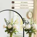Vanity Bathroom Mirror for Wall, 2 Pack 36x24 Arched Bathroom Mirror for Over Sink, Arched Metal Frame for Bedroom, Living Room, Entryway, Hanging or Leaning, Black