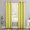 Sun Zero Riley Kids Bedroom Blackout Grommet Curtain Panel, 40" x 84", Lemon Yellow (40"W x 84"L (Pack of 1))
