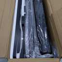 REAHOME Dresser for Bedroom with Charging Station and LED Lights, 5 Drawers Dresser Black Chest of Drawers with Shelves, Tall Night Stand with Sturdy Steel Frame & Wood Top for Bedroom - Black Grey