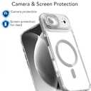 for iPhone 17 Air Magnetic Clear Case, MagSafe Compatible, Kickstand & Lens Protection, Soft Shockproof Bumper, Non-Yellowing Cover with Wrist Lanyard