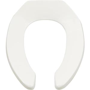 American Standard 5901110T.020 Commercial Heavy Duty Open Front Elongated Toilet Seat, White