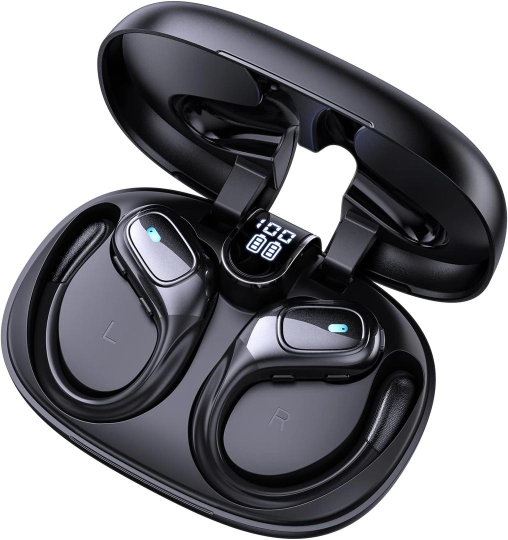 Wireless Earbuds,True Wireless Bluetooth 5.3 Earbuds,75H Playtime IPX7 Waterproof Headphones with LED Digital Display & CVC 8.0 Noise Cancelling Mic in-Ear Earphone for iPhone Android