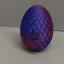STONESTAR 3D Printed Dragon Fidget Toys, 12" Full Articulated Dragon in Mystery Egg, Home Office Decor Executive Desk Toys Xmas/ Easter Gift for Dragon Lovers (Laser Purple)