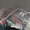 Christmas Ornament Storage Box, Stackable Organizer with Lid and Pockets, Side Open, 8 Trays, 128-3" Holiday Ornament Container with Removable Trays and Adjustable Dividers, Green