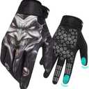 RIGWARL Motorcycle Gloves for Men Women Touchscreen, Lightweight Dirt Bike Glove Non-Slip, Skeleton Motorcycle Riding Glove