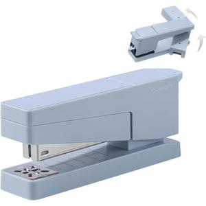 Swing-Arm Desktop Stapler, 360° Rotating Base, 25-Sheet Capacity, Fits 24/6 & 26/6 Staples, Durable Metal Build with Non-Slip Pad for Office & Home Use （Blue）