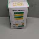 Heated Blanket Heated Throw, Electric Blanket 50"x60" Heating Blanket with 8 Hours Auto Off 10 Fast Heating Levels Machine Washable Sherpa Heated Blanket with Overheating Protection