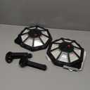 OKPRO Solar Lights Outdoor, 168LED 6500K Flood Light Dusk to Dawn, 8 Sides Solar Outdoor Lights with Motion Sensor, IP66 Waterproof Solar Street Lights Outdoor for Yard, Pools(2 Pack)