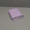 Belsden Crib Skirt with Durable Woven Platform, Both Long Sides Pleated, Split Corners Dust Ruffle for Easy Placement Inside of Standard Crib Bed, 14 inches (36cm) Length Drop, Light Purple Color