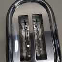 MUELLER HOME Retro Toaster 2 Slice, 7 Browning Levels, 3 Functions (Reheat, Defrost, Cancel), Stainless Steel Features, Removable Crumb Tray, Under Base Cord Storage, Black