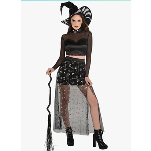 Amscan Lunar Witch Halloween Costume for Women, Includes Hat, Top and Skirt, Size M