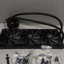 ID-COOLING FX360 PRO Liquid CPU Cooler for Desktop - 360mm AIO Cooler, 3 x 120mm High-efficient Fans, Special CD Pattern Pump Header, Intel & AMD Compatible