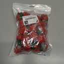 Lusofie 30 Pcs Fake Strawberries Plastic Fake Strawberry 2.36 in Faux Artificial Strawberries for Decor Kitchen Party Decoration Realistic Faux for Photo Prop Home Wedding Photography Decoration