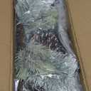 Christmas Centerpiece Table Decorations, Handcrafted Snowy Pine Cones and Pine Needles with 3 Candle Holders for Dining Table Fireplace Mantel - 27.5 in (Cedar)