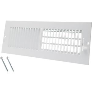 14 x 4 Inch [Duct Opening] Air Vent Covers for Wall or Ceiling - High Airflow 2 Way Steel Ventilation - Adjustable Wall/Ceiling Register, 15-3/4 Inch x 5-3/4 Inch [Overall Dimensions]