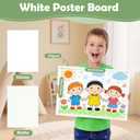 24x36 inches Poster Paper Set of 30, White Large Poster Board, Blank Display Boards, Heavyweight Poster Paper Bulk for School, Office & Craft Projects