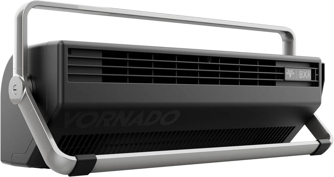 Vornado BXR Horizontal and Tower Fan, Multi-Position and Multidirectional High Velocity Fan, Pivoting Carry Handles, 20 Inch, Directs Cool Air Upward, Powerful Cooling, 3 Speed Settings, Black