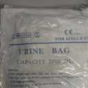 2000mL Catheter Bags for Men, Urine Drainage Bag with Anti-Reflux Chamber, Large Capacity Overnight Urine Collection 48" Drainage Tube with Hanging Hook (3 Pack)