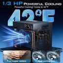 1/3 Hp Cold Plunge Chiller for Ice Bath & Cold Therapy Recovery 115V | Down to 42 | 24/7 Cooling | Built-In Filter & Pump | Quiet Operation | With Submersible Pump Suitable for Any Bathtub