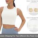 V VOCNI Nursing Tank Tops for Breastfeeding Crew Neck Sleeveless Maternity Tank Tops Sports Bras Workout Pregnancy Crop Tops