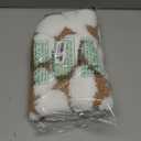 DEXI Bathroom Rugs Non Slip, 16x24 Washable Microfiber Bath Mat Quick Dry, Absorbent Ultra Soft Leaf Plant Bathmat for Shower Floor Tub Sink, Brown