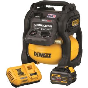 DEWALT FLEXVOLT 60V MAX* Air Compressor Kit, Cordless, 2.5 Gallon (DCC2560T1)