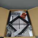 Vinyl Record Storage Holder with Wheels, 2-Tier Record Holder 160-200 LP with Dividers, Retro Style Quick Assembly Vinyl Record Display for Albums, Magazine, Book, Files(2 Tier- Rustic Brown)