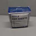 Cot Sheets 31" x 75"(2 Pack), Cot Fitted Sheet Ultra Soft and Breathable Snug Fit for Narrow Twin Mattress/Camp Bunk Beds/RVs Bunk/Guest Beds/Army Cots/Trifold Mattress Grey and White, Cover Only