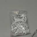 44 Pack Metal Curtain Rings with Clips, Drapery Clips with Rings, Drapes Rings 1 inch Inner Diameter, Fits Diameter 5/8 inch Curtain Rods, White
