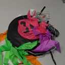 Halloween Decorations 6 Pcs Lighted Hanging Witch Hat Ghosts, 8 Modes Remote Control, 13 FT Long Halloween String Lights Holiday Decor for Indoor Outdoor Yard, Lawn, Scary Theme Party