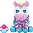 furReal Sweet Jammiecorn Unicorn Interactive 8-inch Plush Stuffed Animal with Lights and Over 30 Sounds and Reactions, Kids Toys for Ages 4 Up by Just Play