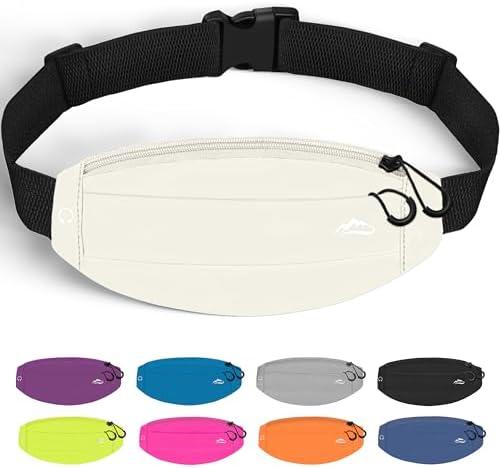 UPTARD Running Fanny Pack Whole Bag Reflective, Running belt for Women &Men,Sweatproof Phone Holder Workout, Running Waist Pack (white)