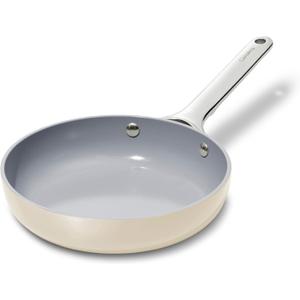 Caraway Nonstick Ceramic Mini Fry Pan (1.05 qt, 8") - Non Toxic, PTFE & PFOA Free - Oven Safe & Compatible with All Stovetops (Gas, Electric & Induction) - Cream