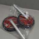Top Glides 8" Off-Road Walker Wheel Kits with Flexfit Walker Ski Glides (Red)