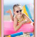 16x20 Velvet Picture Frame, Pink 16x20 Velvet Photo Frame with Vintage Gold Border, 16 by 20 Poster Frame with HD Real Glass Horizontal & Vertical Display for Tabletop and Wall Decor (1 Pack)