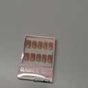 Glamnetic Press On Nails - In The Nude | Medium Square Fake Nails, Sheer Nude Neutral, Salon Quality | 15 Sizes - 30 Nail Kit
