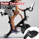 Pedal Converter for Peloton Bike & Bike Plus,Pedals for Regular Shoes Fit Original Bike & Bike+,Flat Pedals Clipless, Exercise Bike Accessories