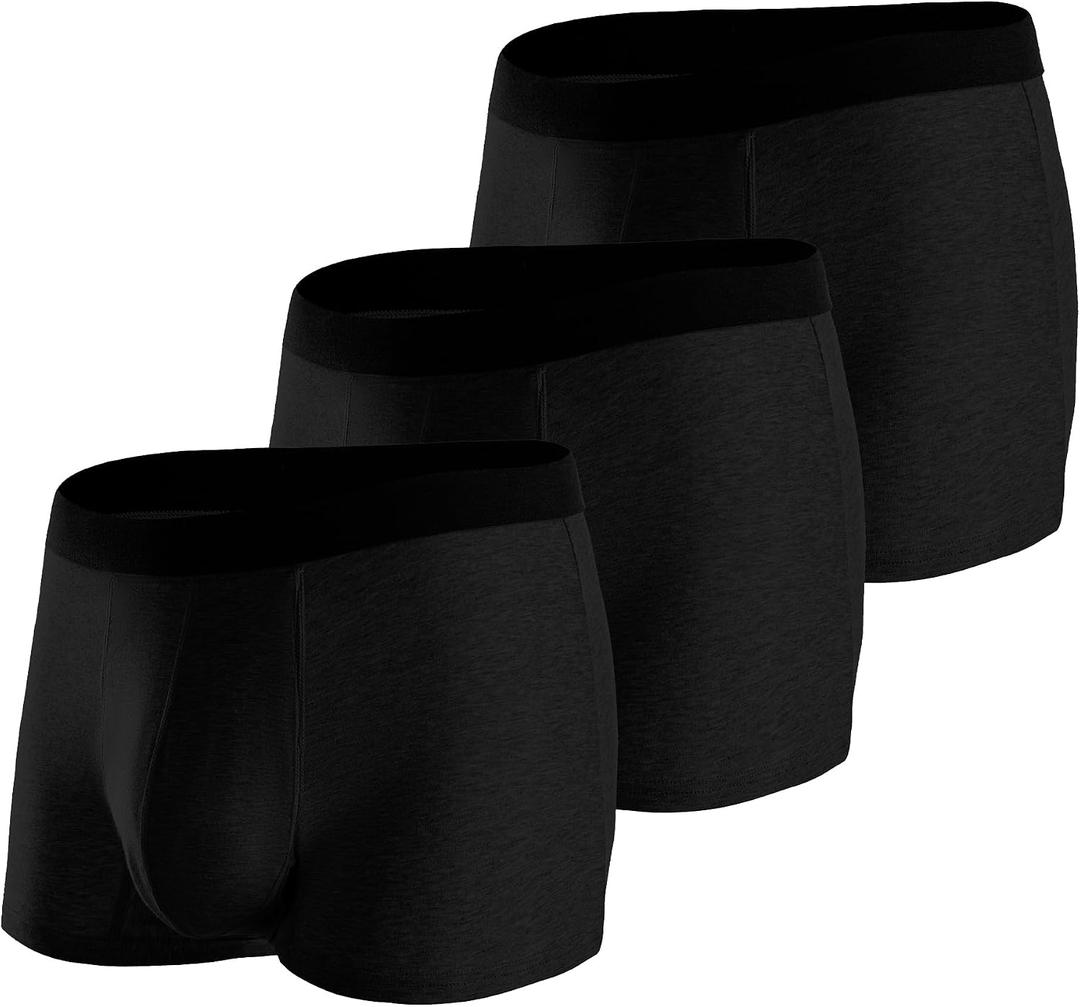 BATTEWA Washable Incontinence Underwear for Men Leak Proof Briefs 3Black L | For mild bladder leaks,Soft breathable cotton,fast absorption, Washable&Reusable,OEKO-TEX certified,discreet everyday use