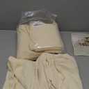 Genina Waterproof Chair Covers for Dining Room Dining Chair Covers Kitchen Parsons Chair Cover (Beige, 6 PCS)