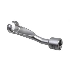 JEUCLEL 17mm 1/2" Dr. Common Rail Injection Fuel Line Nut Socket, 12 Point Injection Line Flare Nut Wrench Open Type for BMW/Opel 2.5TD Diesel Engine, Injector Line Removal Tool Opening Socket
