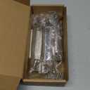 Ravinte 5 Pack Solid 5" Square Foot Arch Pulls Kitchen Cabinet Handles Brushed Nickel Pulls Silver Dresser Kitchen Cupboard Hardware Handles for Cabinets Cupboard Drawers (5 Inch Hole Center)