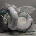 Feeding Pillow Anti Overflow Feeding Pillow for Reducing Spit-Up, Safety Nursing Pillow (Dark Gray)