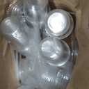 100PCS 12 oz Disposable Plastic Cups with Flat Lids and Clear Straws, Round Bottom To Go Iced Coffee Cups, Small Sturdy Drink Cups for Soda, Smoothies, Cold Beverage, Juice Bars, Takeout, Office