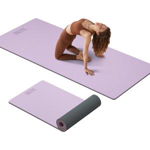Extra Thick 12mm TPE Exercise Yoga Mat with Strap, 72"L x 24.8"W Non-slip Workout Mat for gymnastics, Pilates, Home, Workout, Gym Floor Fitness