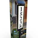 Sensor Brite Solar Powered Address Light, 360-Degree LED House Number Sign, Automatic & Adjustable Solar Address Sign, Includes 40 Numbers 4 X (0 to 9) & 26 Letters (A to Z)