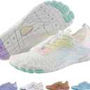 Hike Footwear HF Signature Healthy & Non-Slip Breathable Barefoot Shoesfor Women Men, Wide Toe Flexible, Lightweight Daily Wear Walking Shoes Unisex (Rainbow) 40